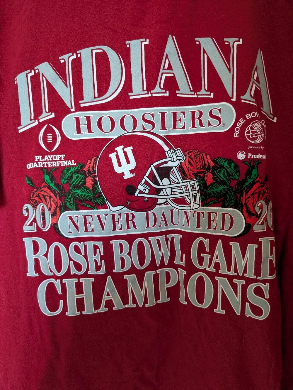 Indiana Hoosiers Red Rose Bowl Champions Graphic Tee